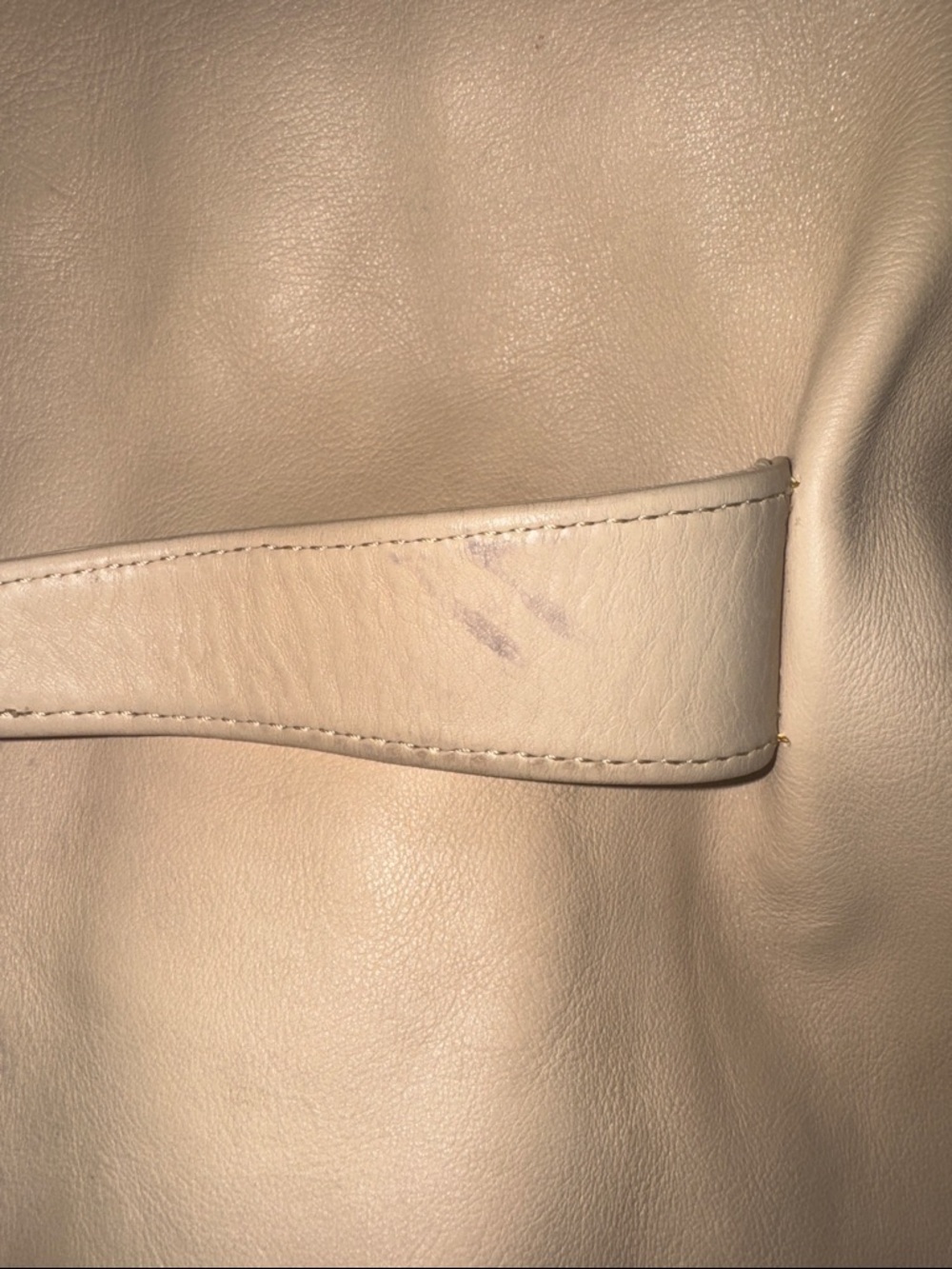 Dooney & Bourke Belvedere Logo Lock Shoulder Hobo Bag Minimalist Cream Leather - Picture 9 of 9